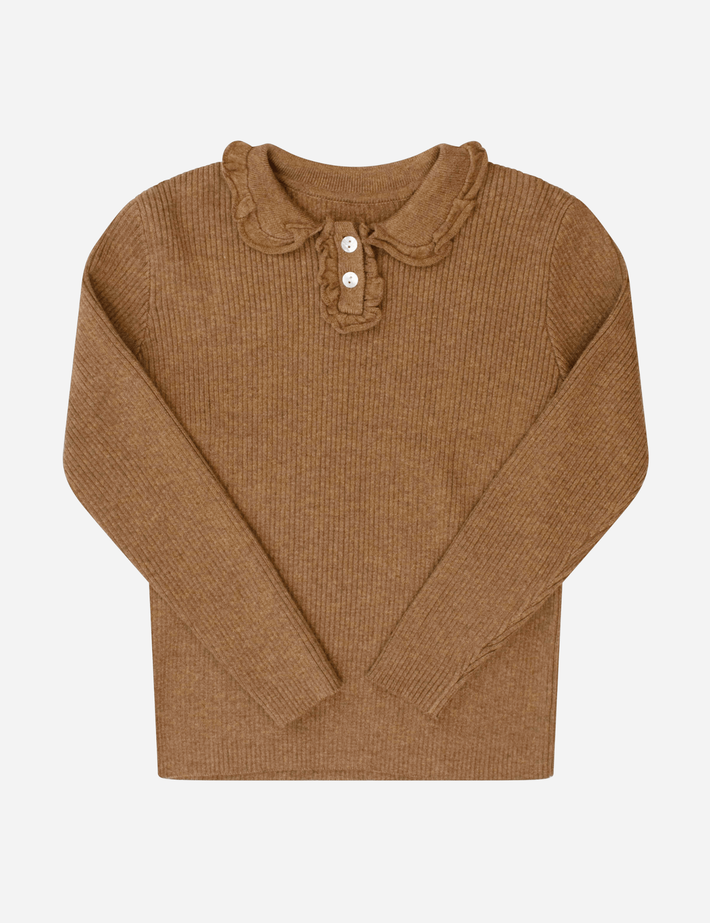 
                  
                    Ruffle Collar Sweater - Camel
                  
                