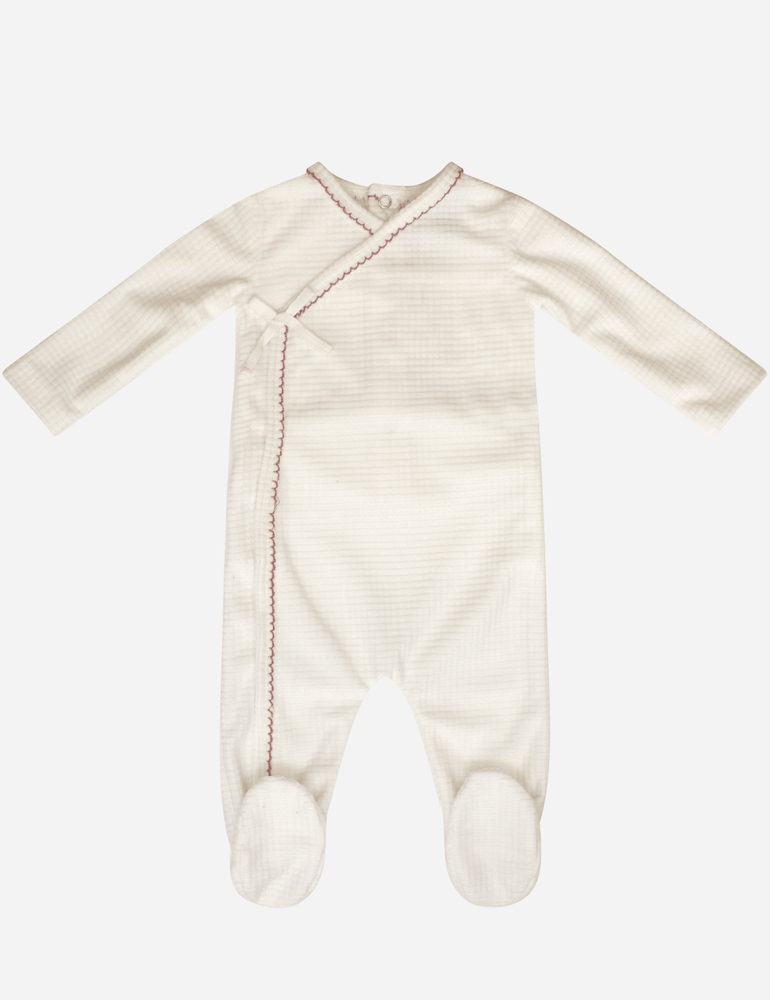 
                  
                    Velour Waffle Wrap Romper - Blush
                  
                