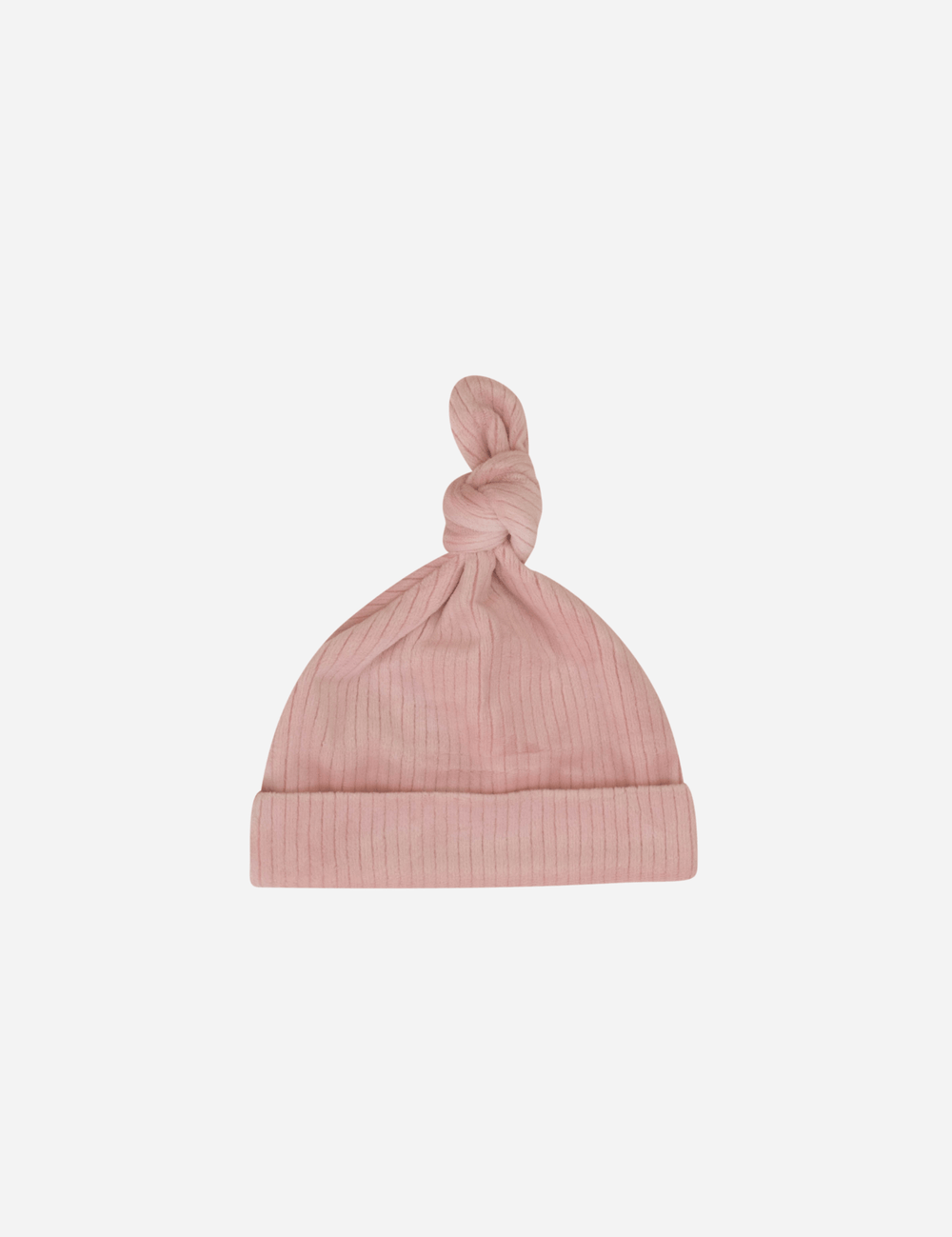 Rib Knotted Beanie - Pink