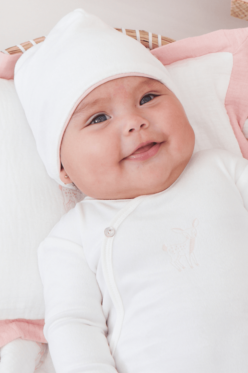 Fawn Piped Hat - Pink