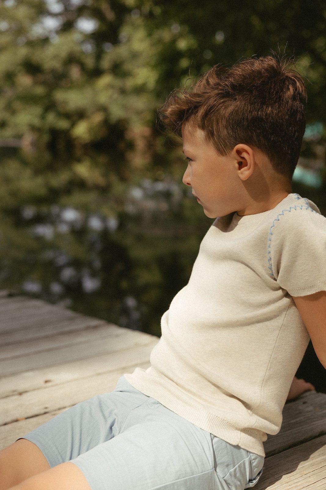 
                  
                    Enzo Solid Knit Top - Light Blue
                  
                