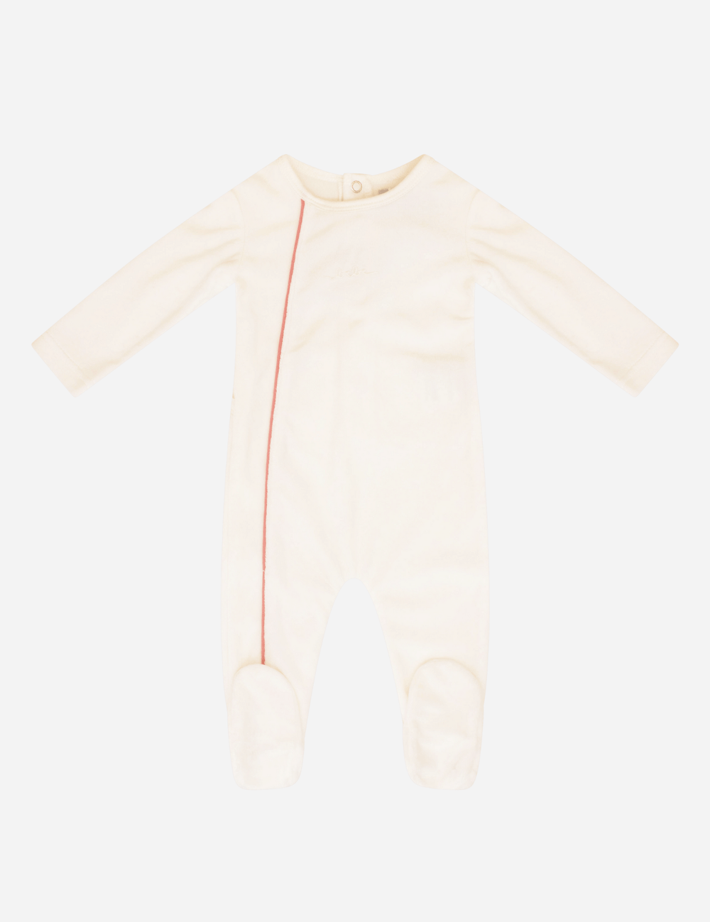 Piped Romper - Blush