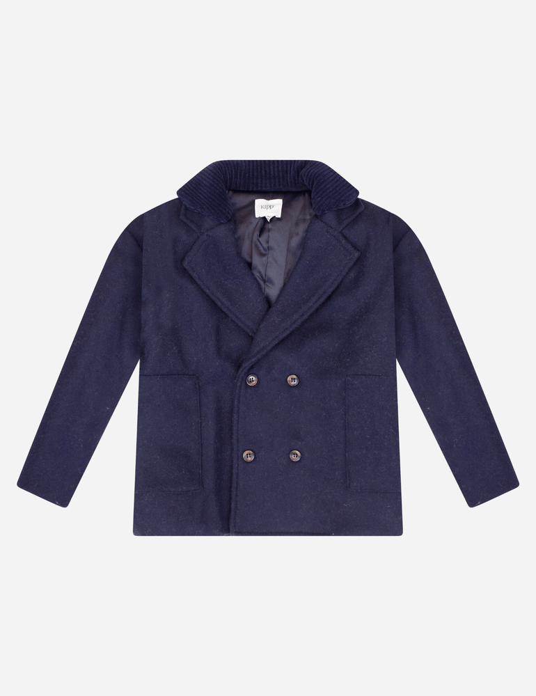 Wool Padded Jacket - Blue