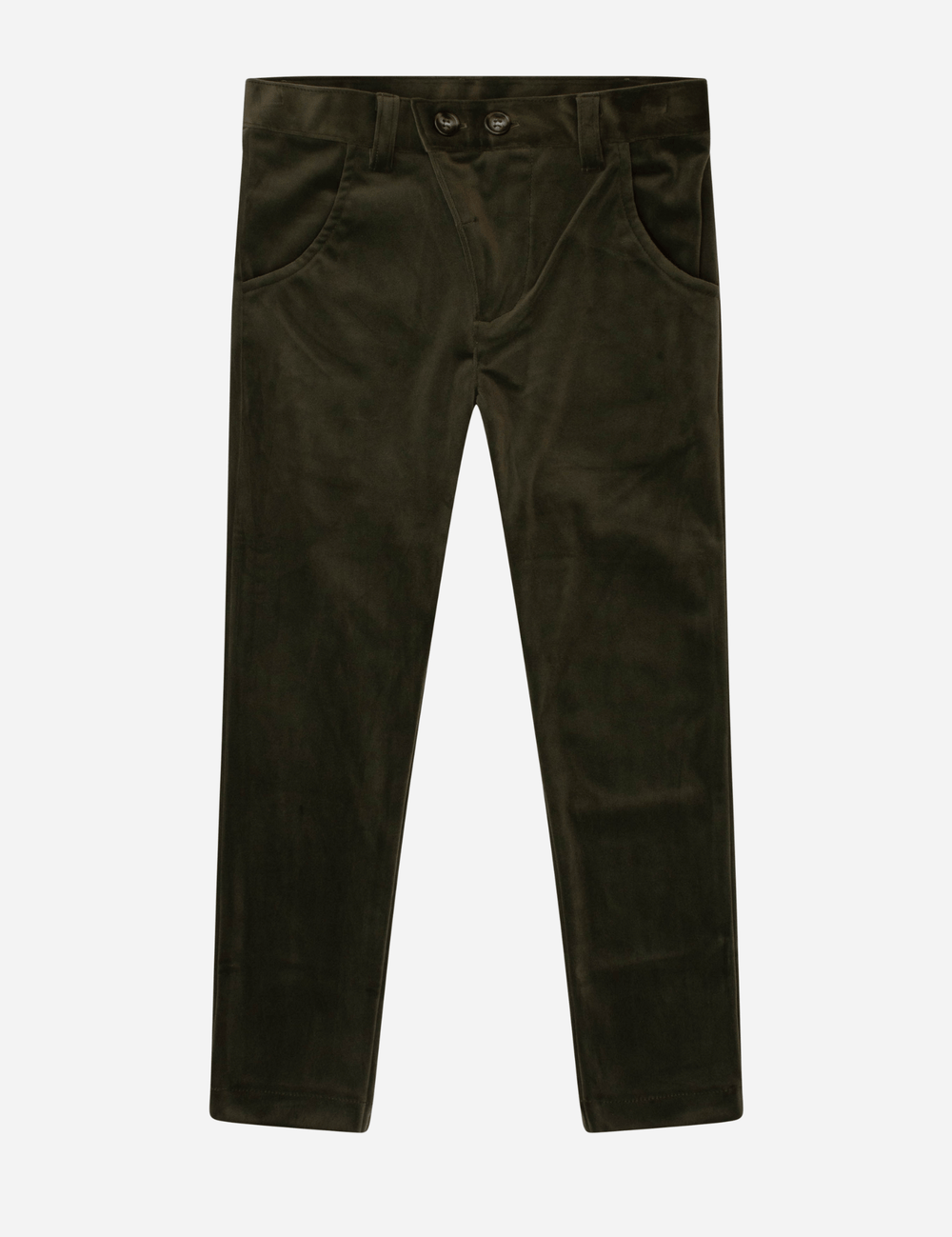 Velvet Stretch Pants - Forest