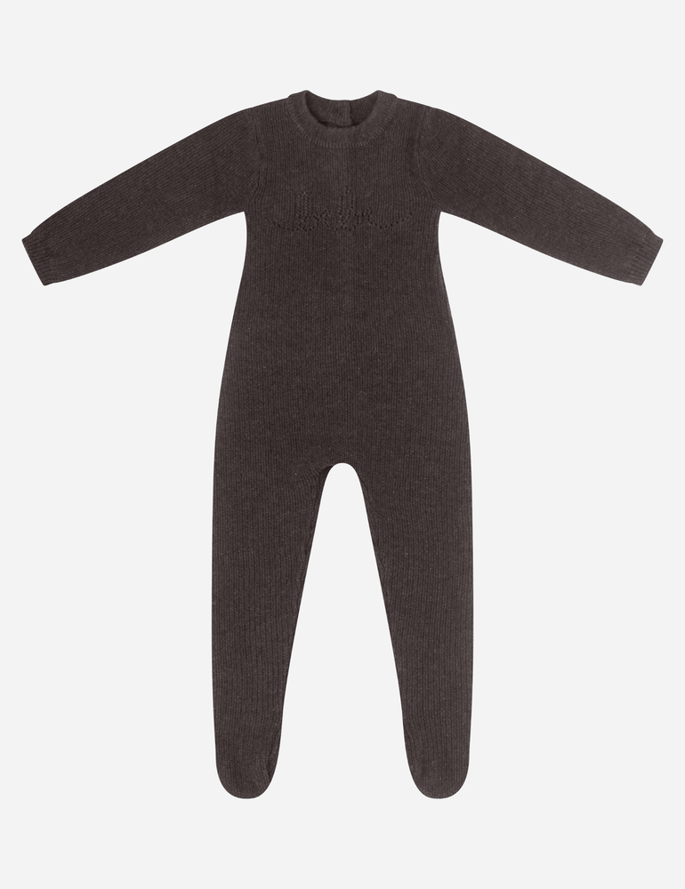 
                  
                    Garter Knit Romper - Cocoa
                  
                
