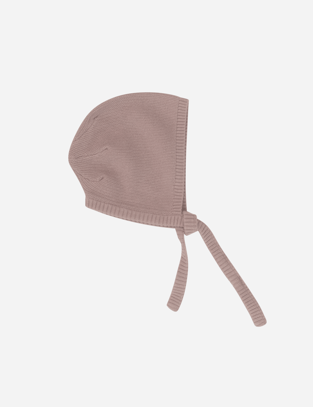Garter Knit Bonnet - Mauve