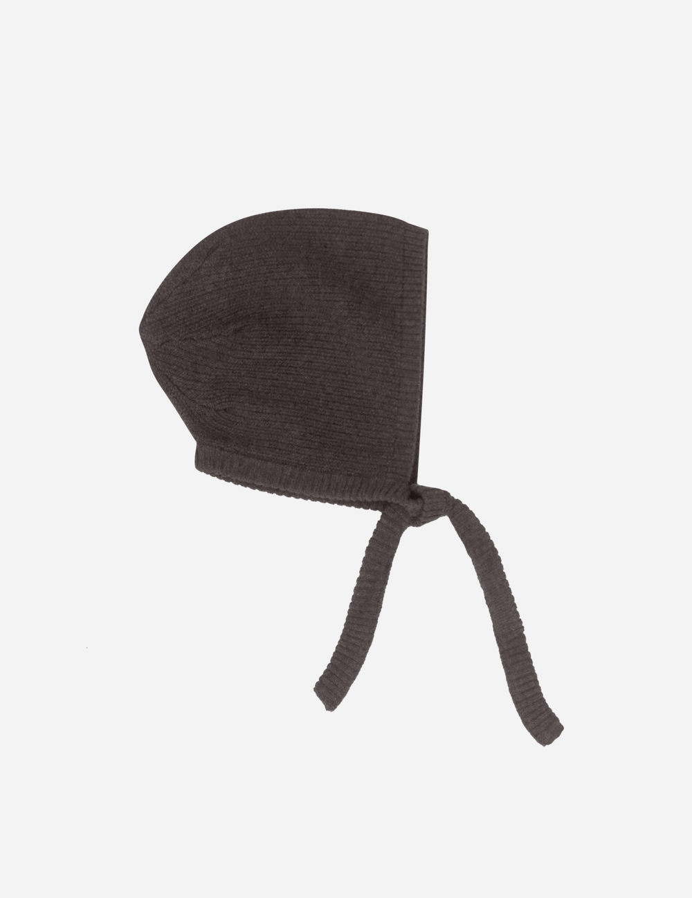 Garter Knit Bonnet - Cocoa