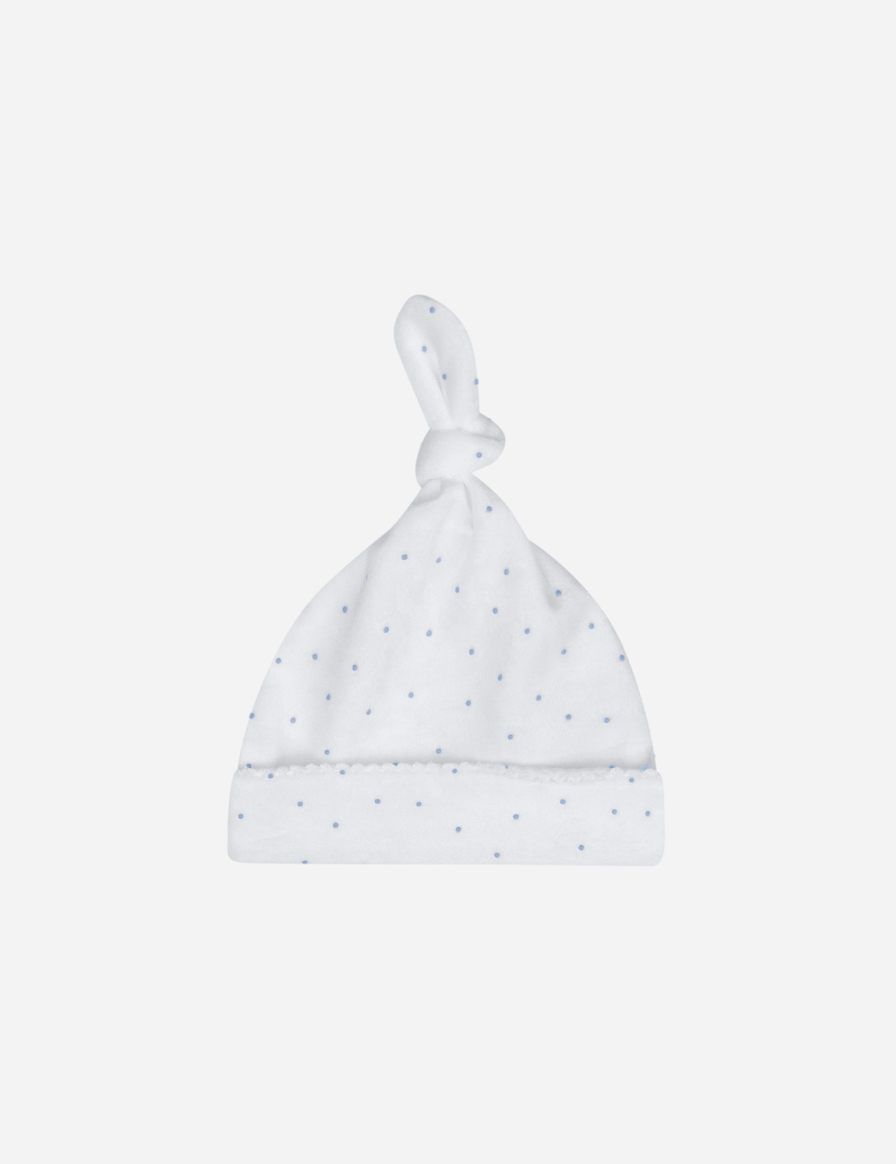Dot Knotted Beanie - Blue