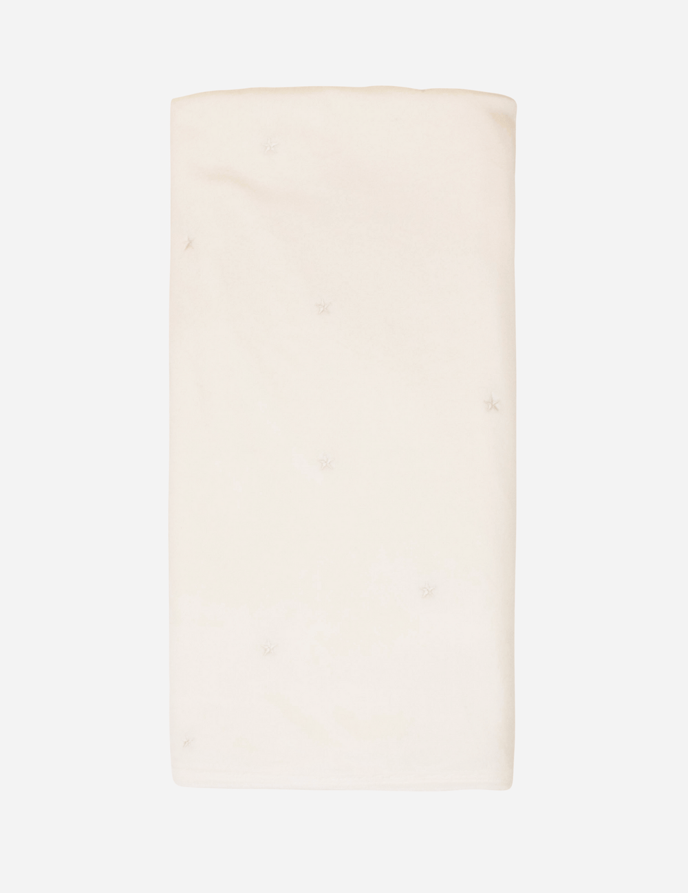 Embroidered Star Blanket - White