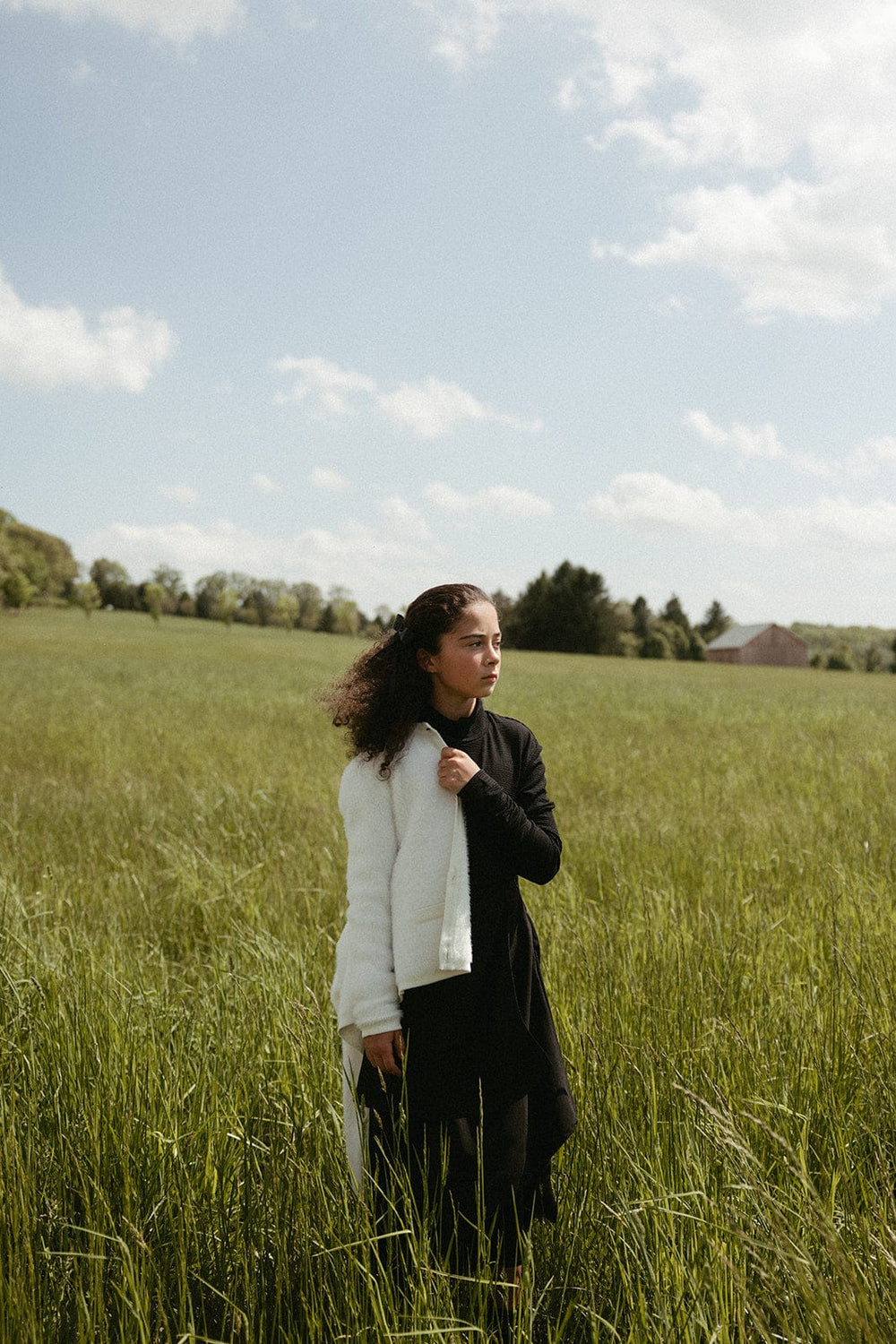 Mohair Cardigan - White