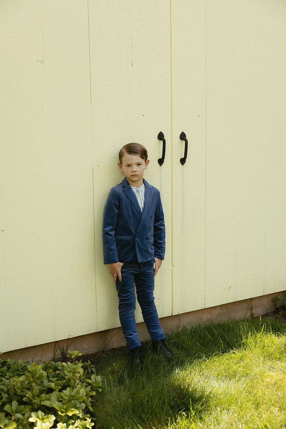 Velvet Blazer - Navy