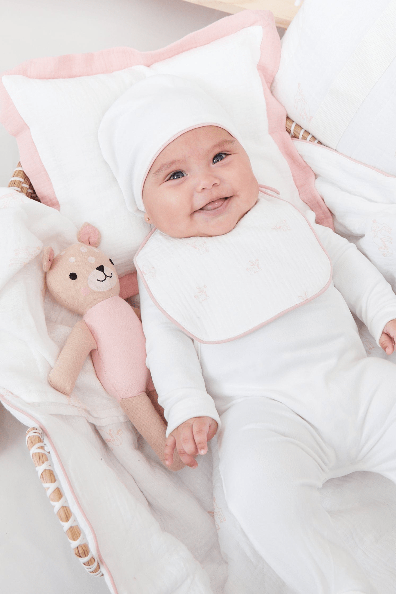 Fawn Bib - Pink
