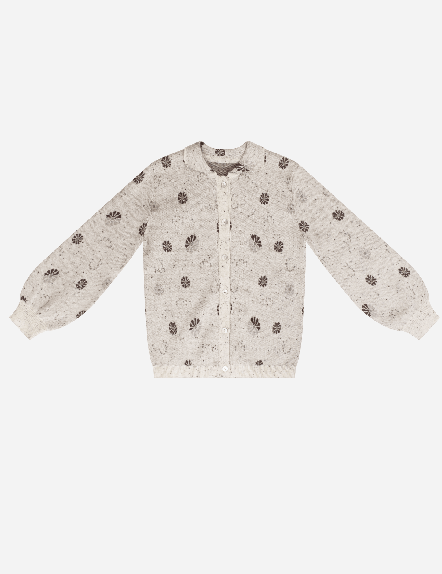 
                  
                    Collar Cardigan - Speckled Oatmeal
                  
                
