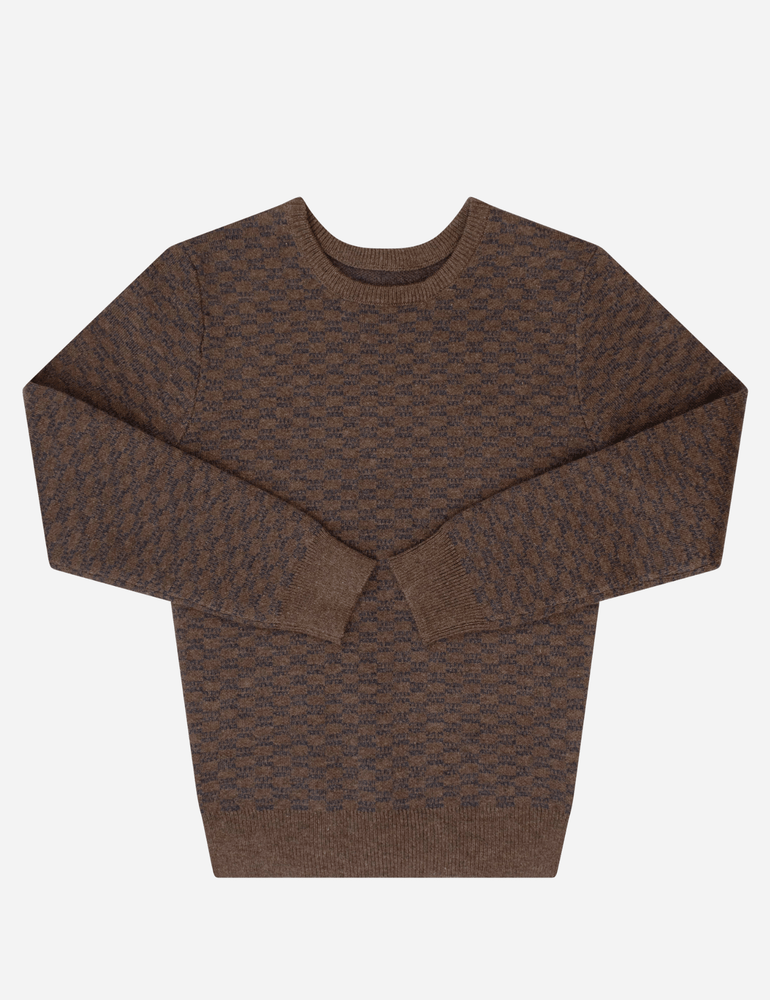 
                  
                    Checked Sweater - Cocoa
                  
                