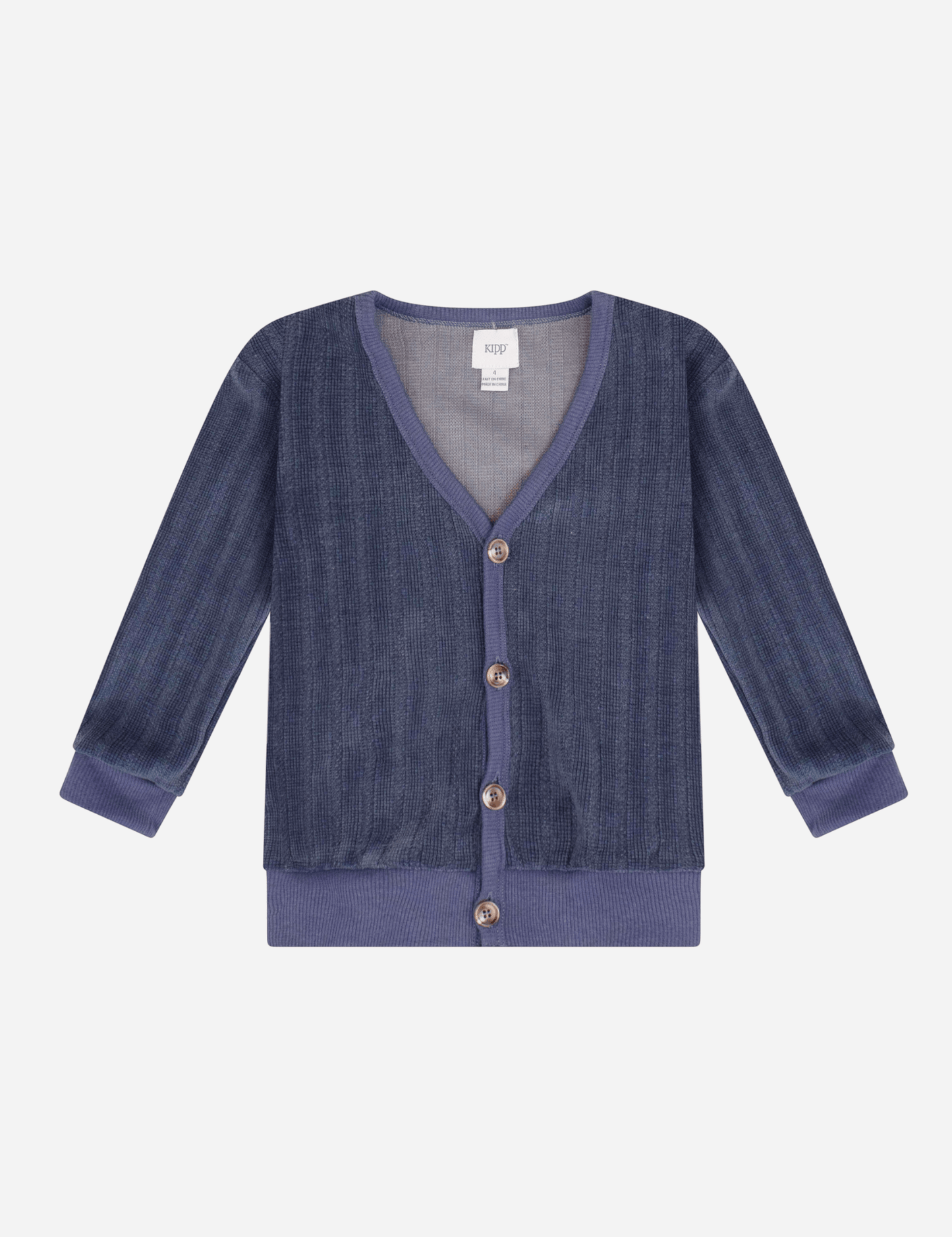 
                  
                    Chenille Rib Cardigan - Blue
                  
                
