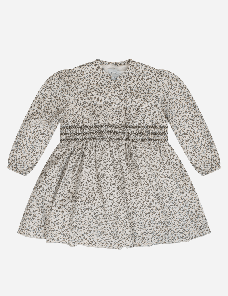 
                  
                    Smocked Bud Dress - Camel
                  
                