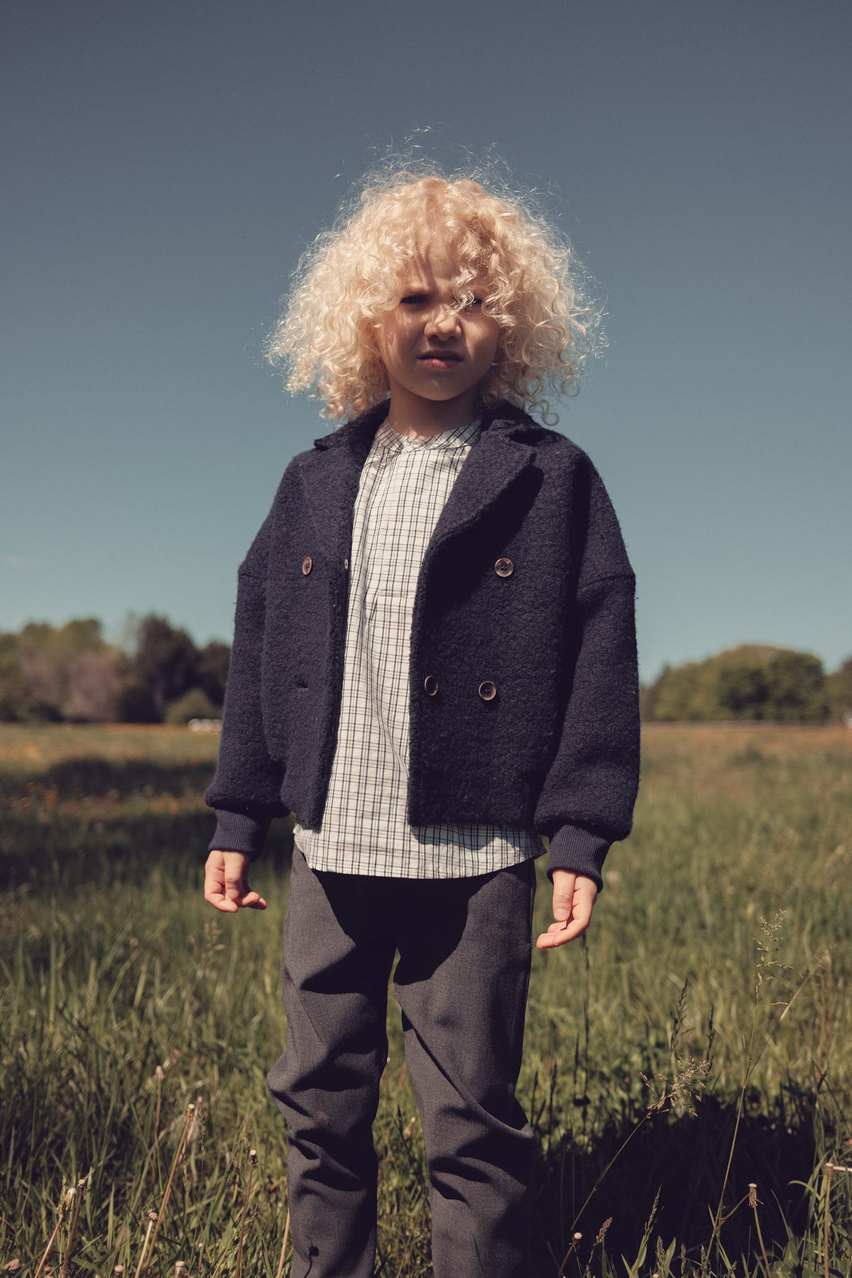 Kenny Sherpa Jacket - Navy