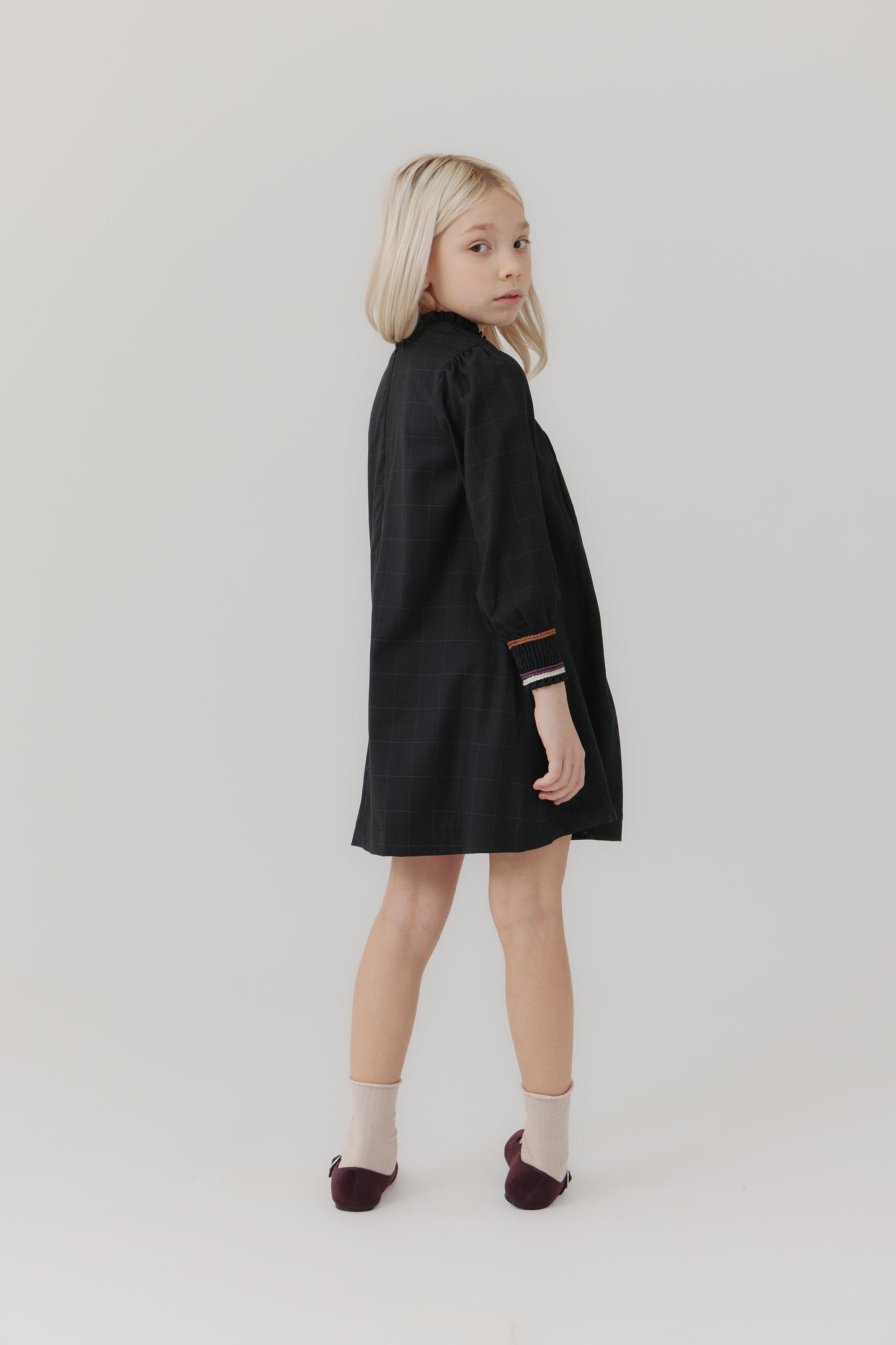 
                  
                    Smocked Stitch Dress - Black
                  
                