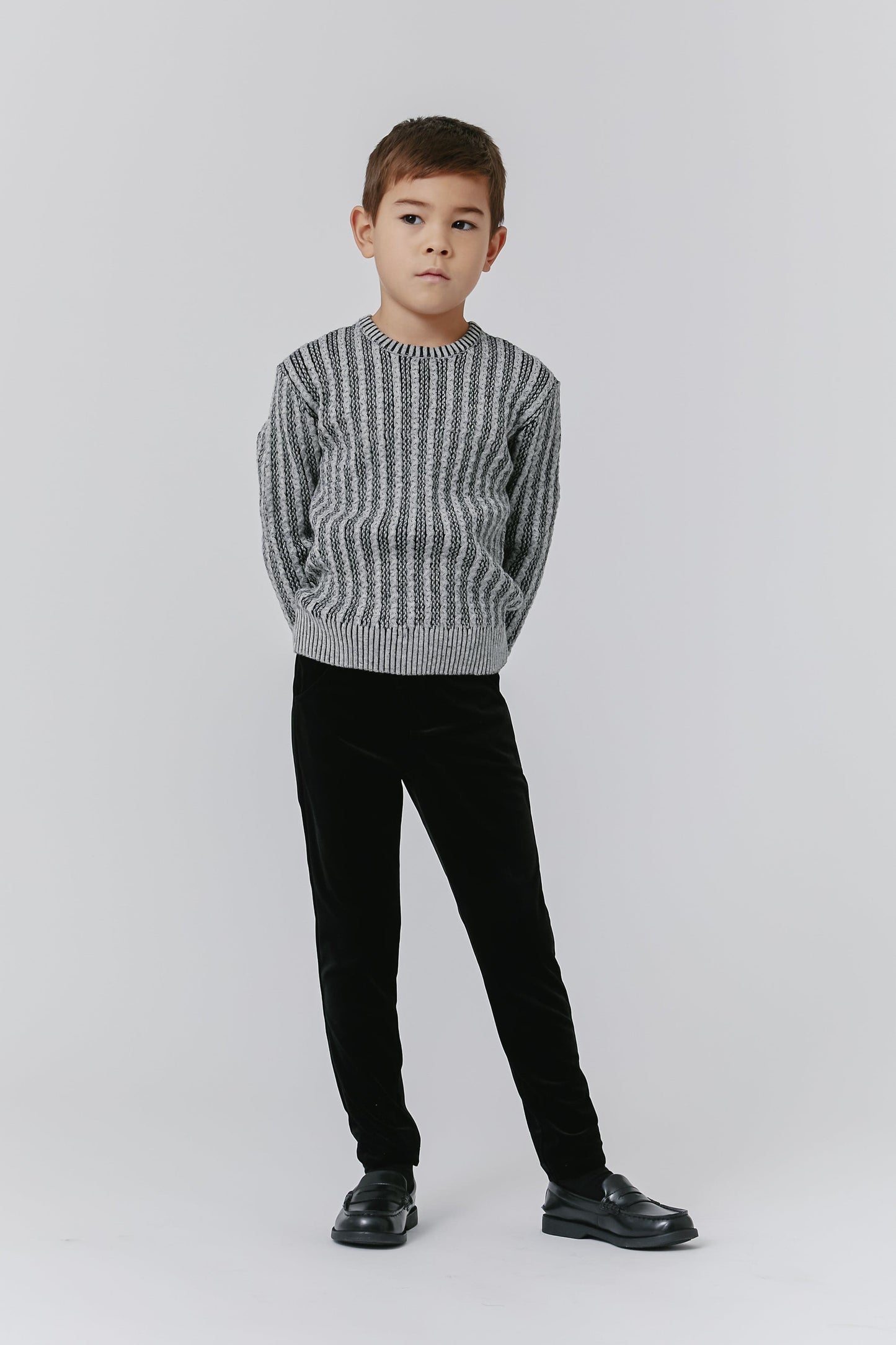 
                  
                    Two Tone Cable Sweater - Speckled Oatmeal
                  
                