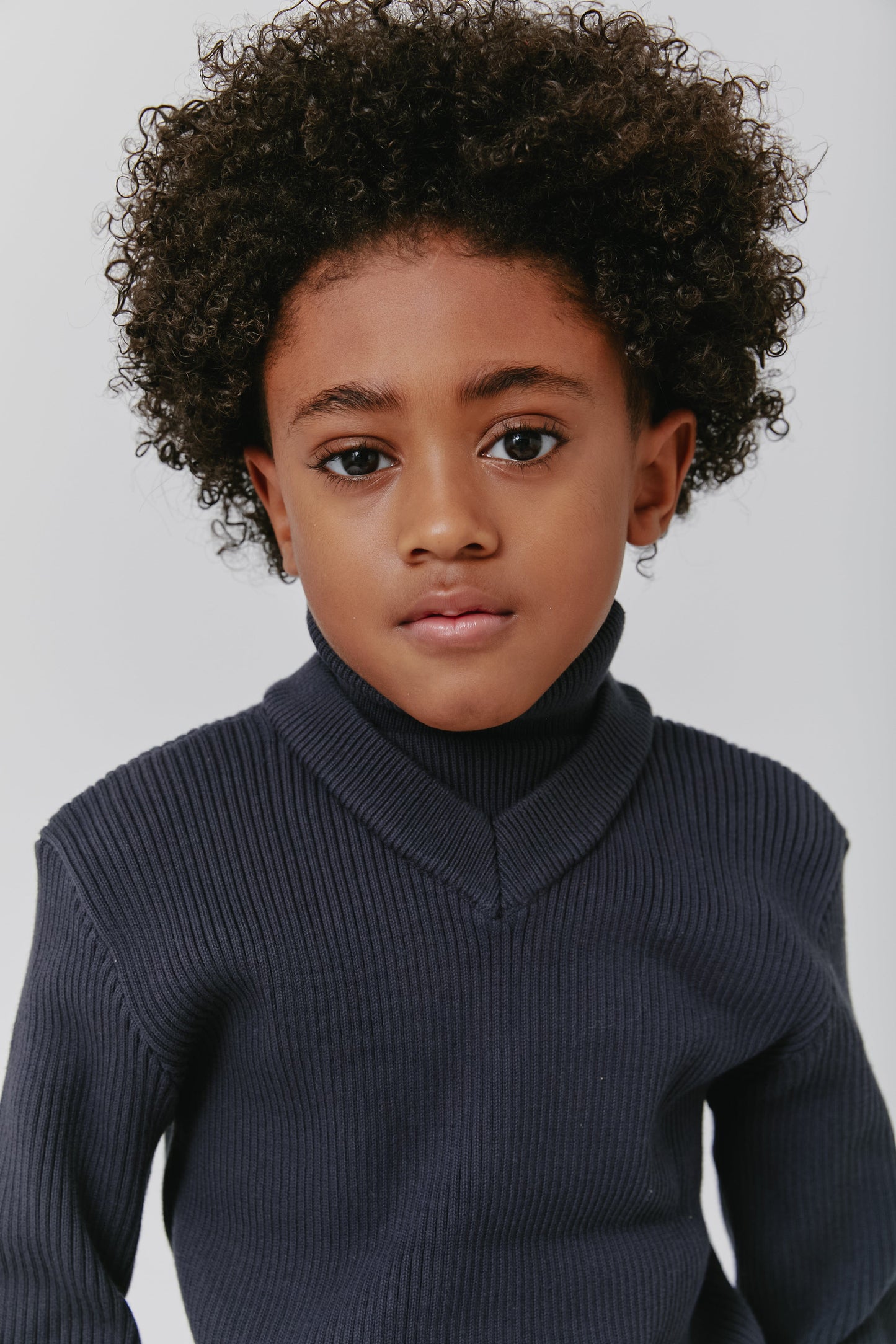 
                  
                    Rib Turtleneck Sweater - Blue
                  
                
