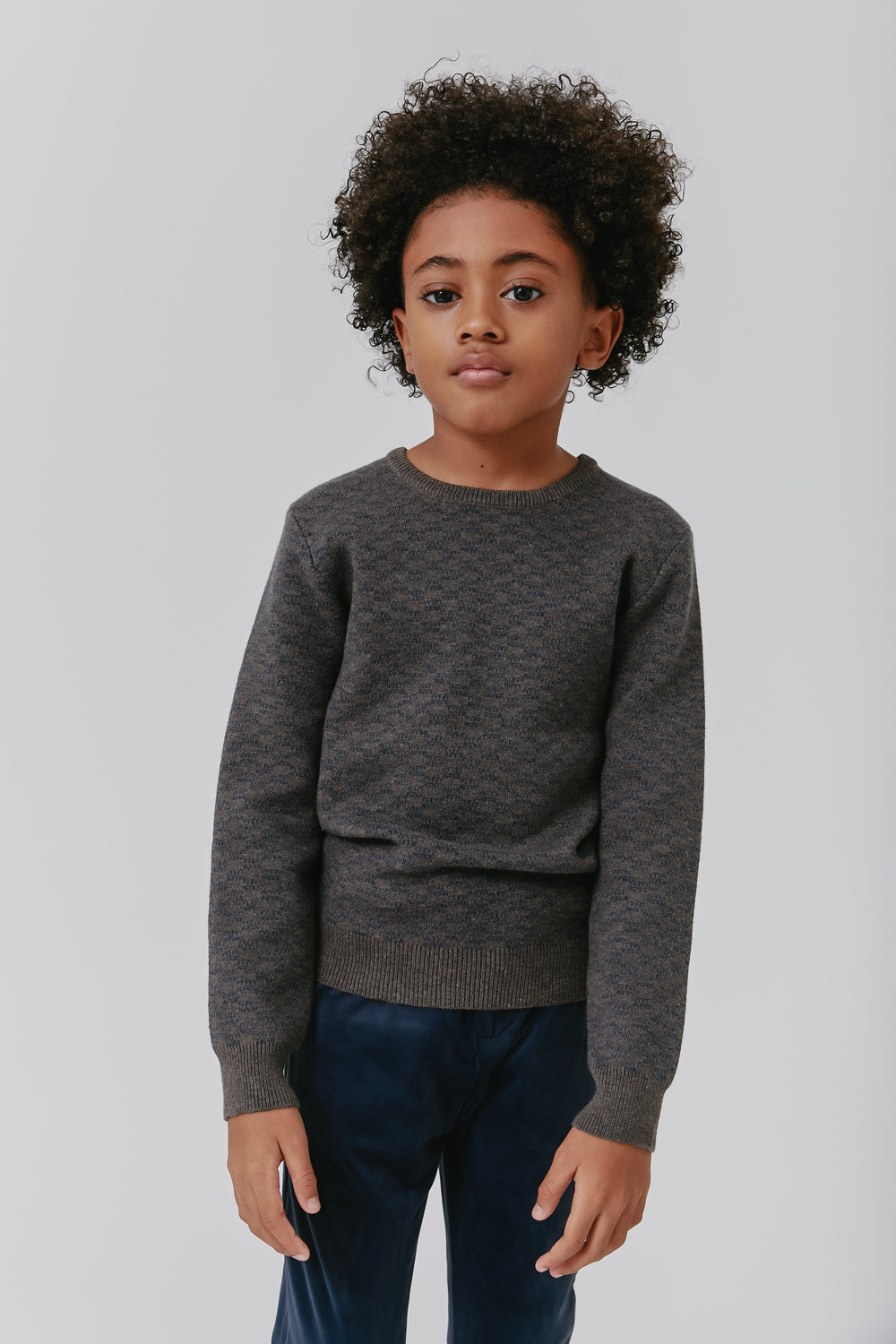 Checked Sweater - Cocoa