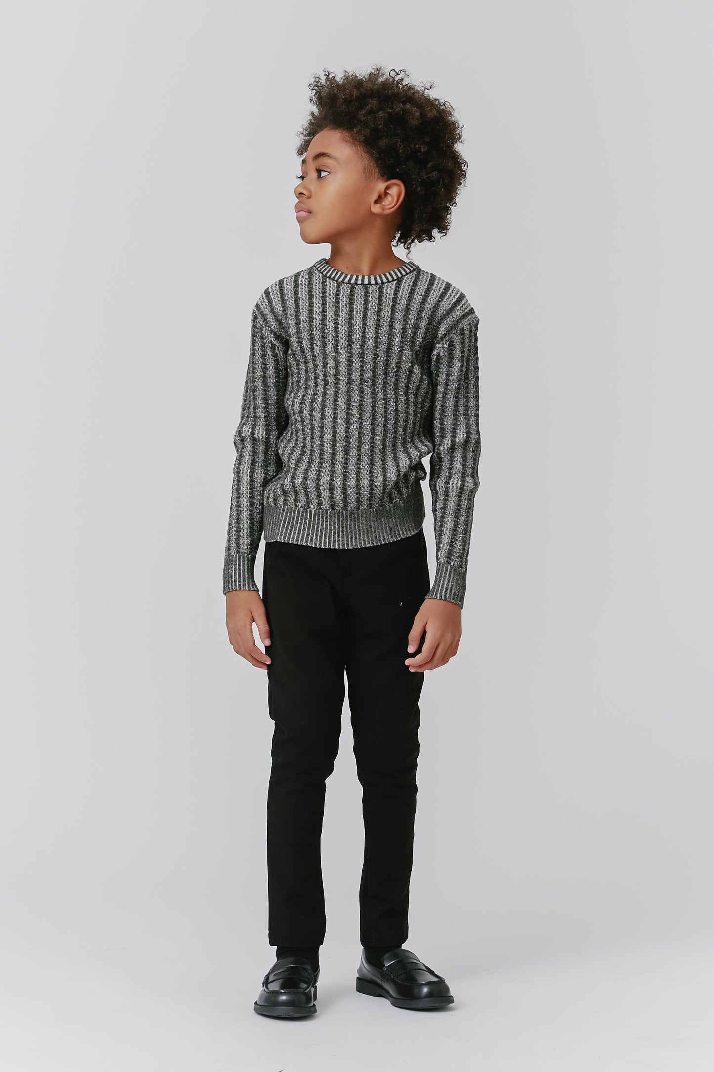 
                  
                    Two Tone Cable Sweater - Green
                  
                