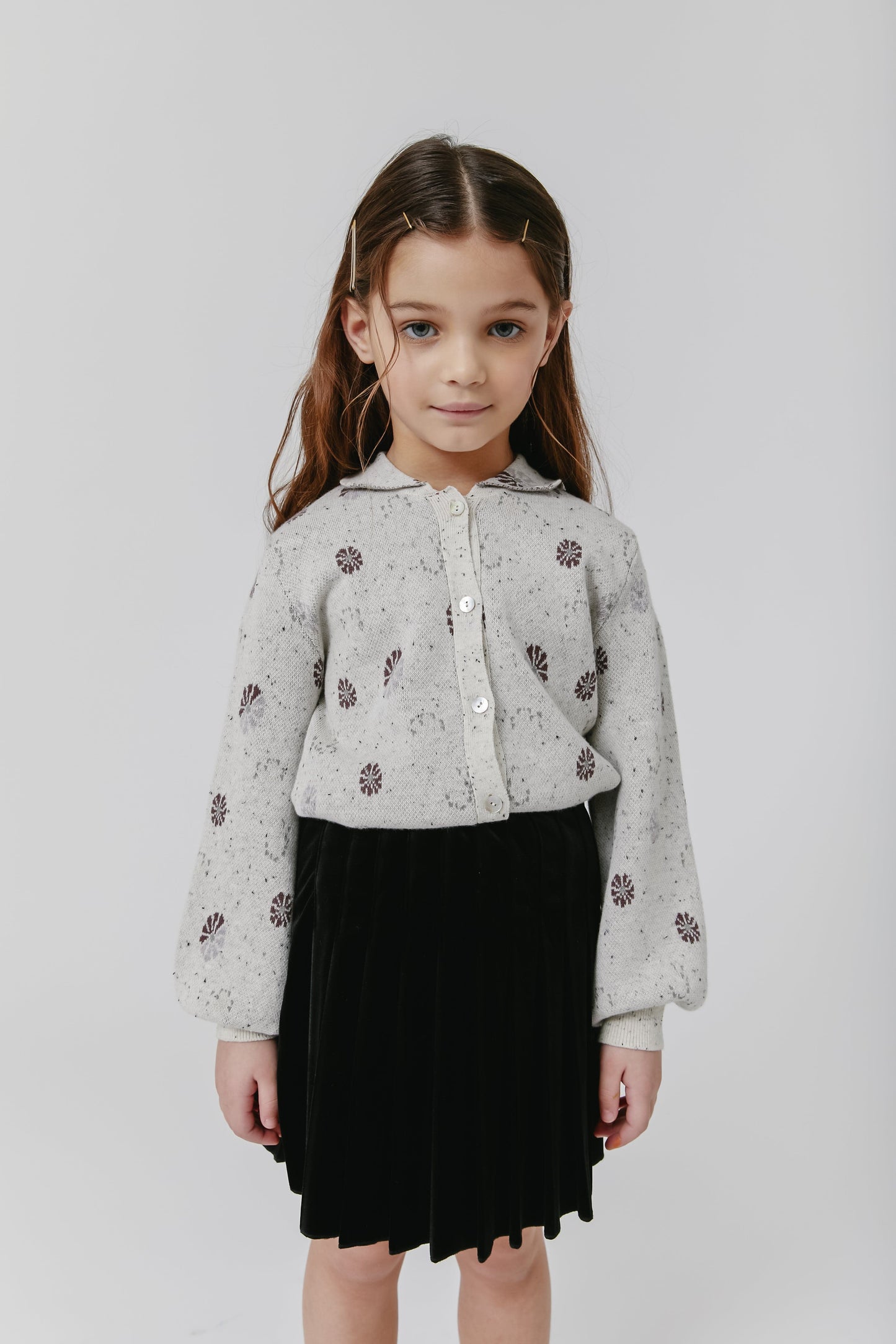 
                  
                    Collar Cardigan - Speckled Oatmeal
                  
                