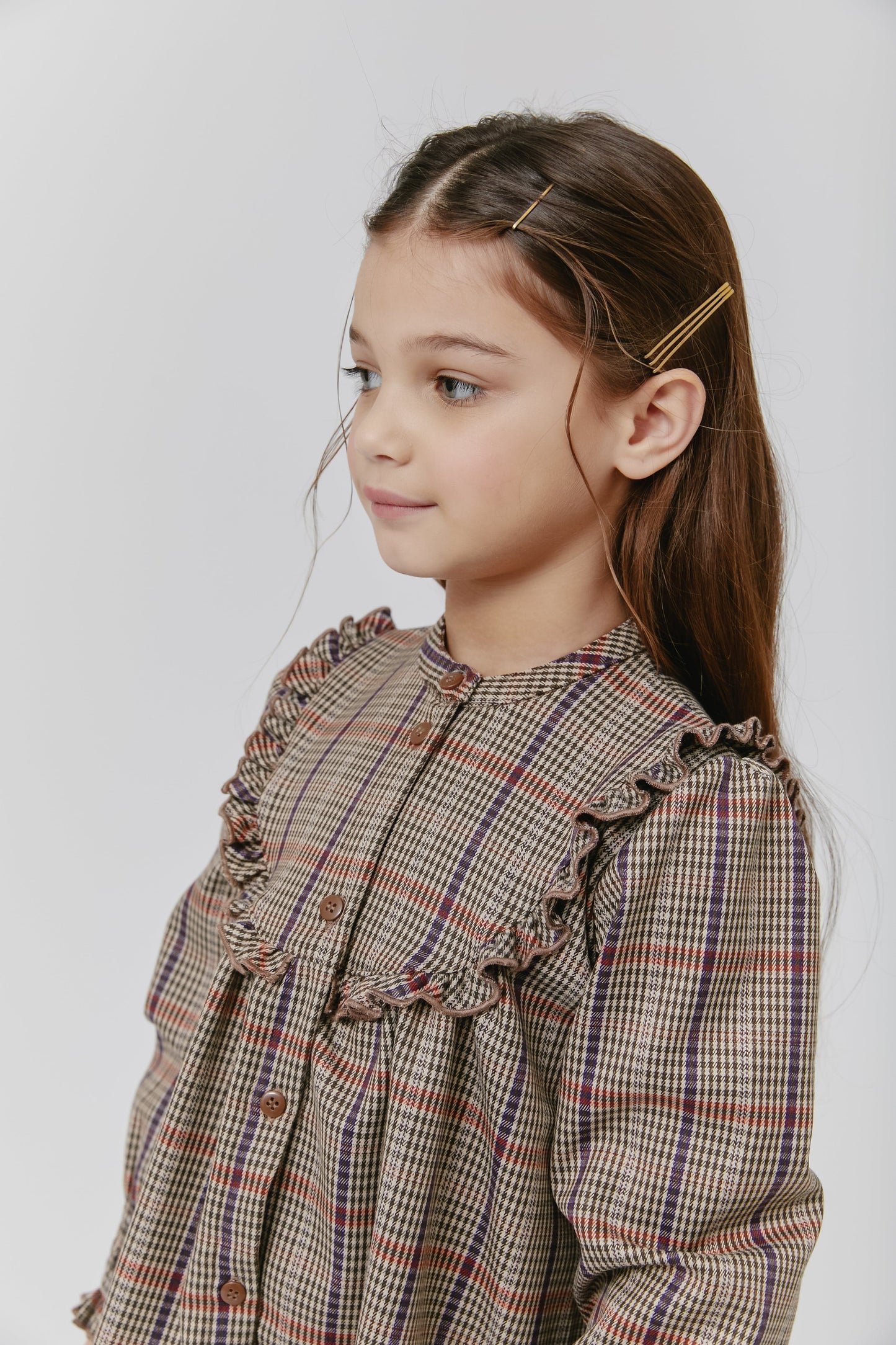 
                  
                    Plaid Pleated Dress - Brown
                  
                