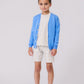 Long Sleeve Knit Sweater - Blue