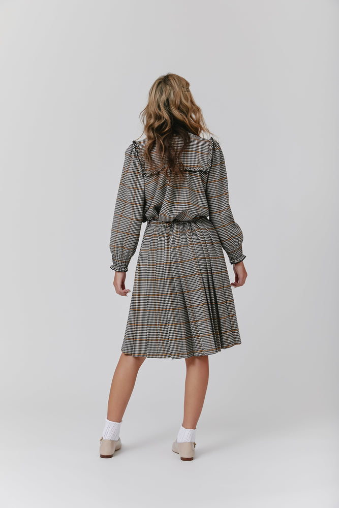 
                  
                    Plaid Pleated Two Piece
                  
                