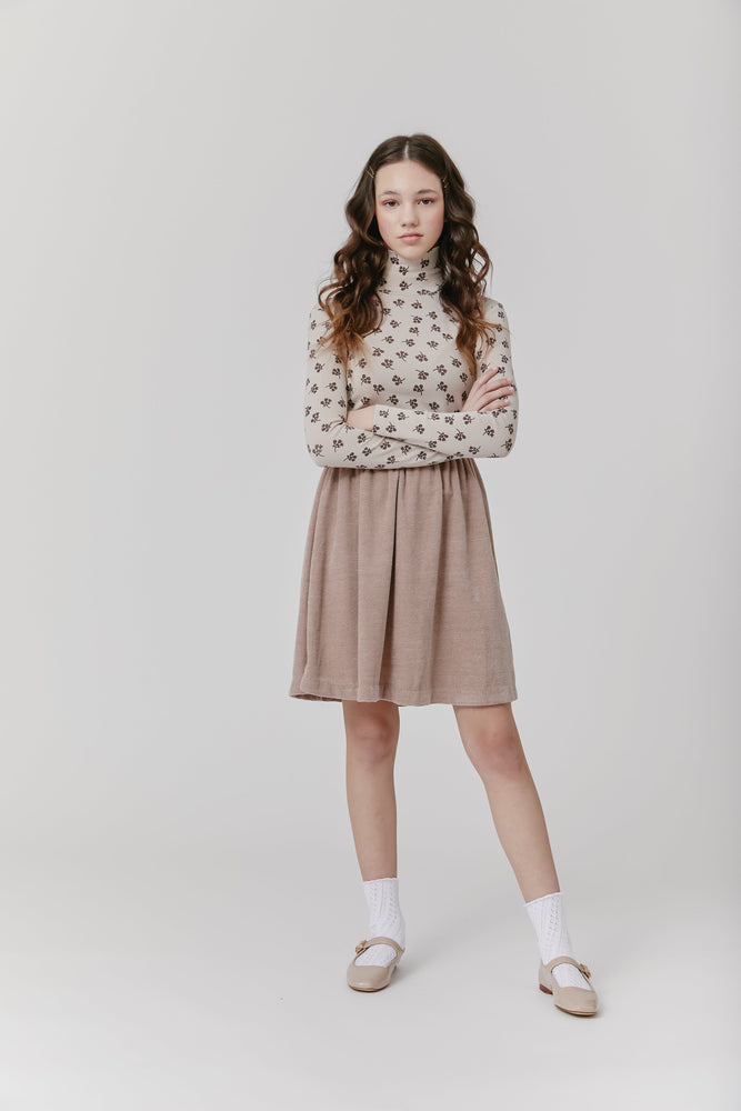 
                  
                    Floral Turtleneck - Stone
                  
                