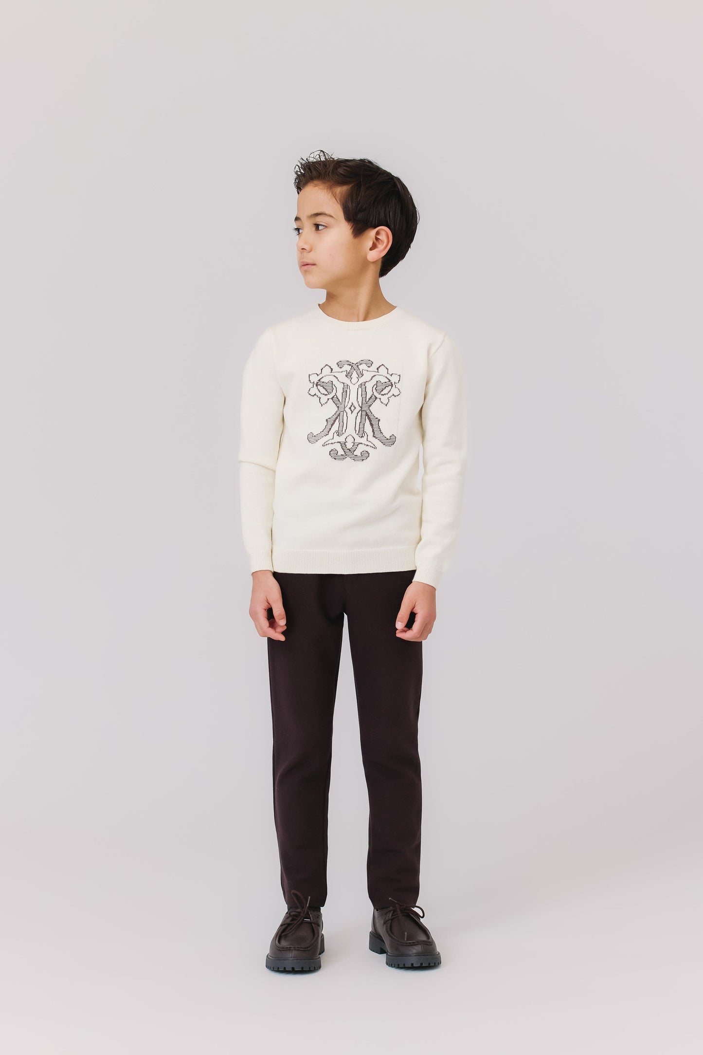 
                  
                    Everette Knit Sweater - White
                  
                