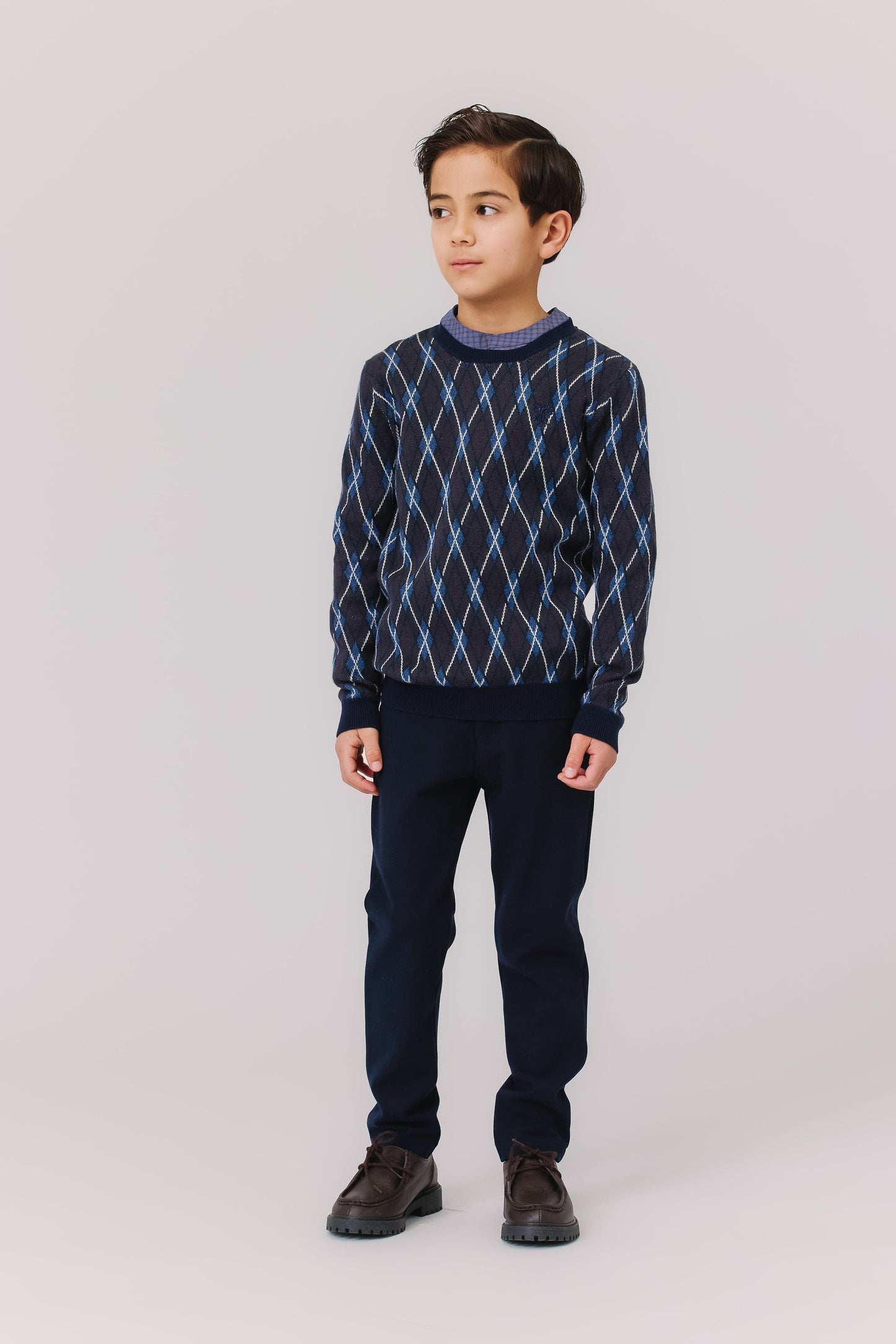 
                  
                    Jared Argyle Knit Sweater
                  
                