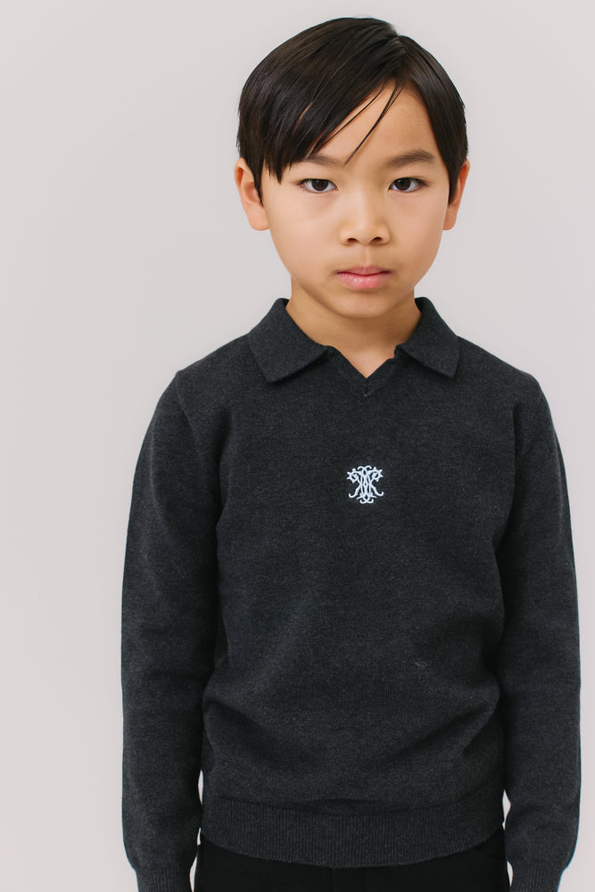 
                  
                    Leo Knit Sweater - Charcoal
                  
                