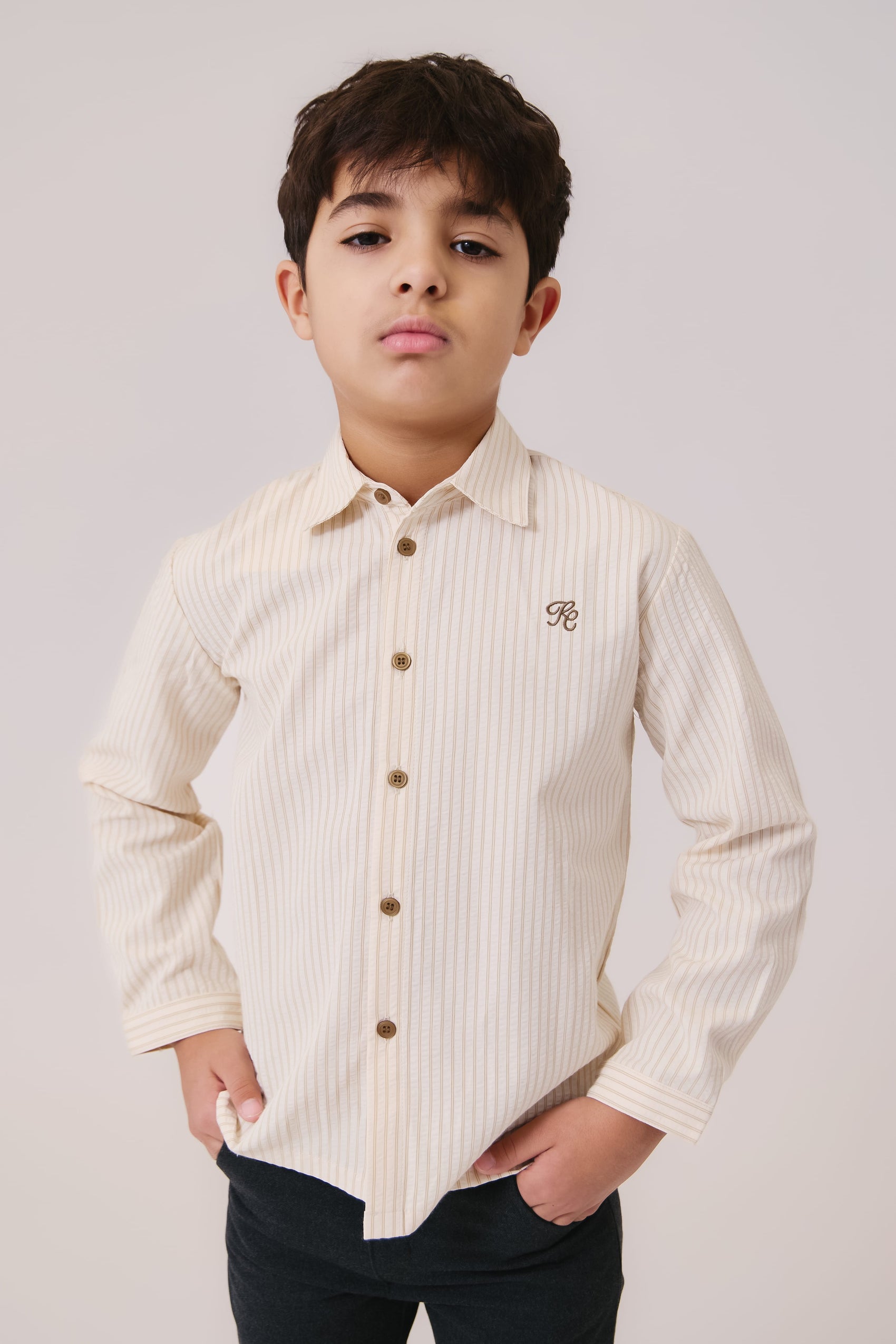 Sol Stripe Shirt - Mustard