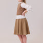 Sienna Circle Skirt - Chestnut