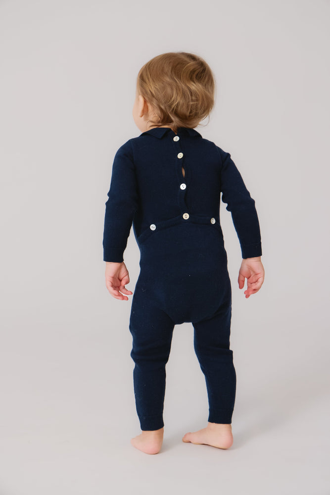 
                  
                    Leo Knit Romper - Navy
                  
                
