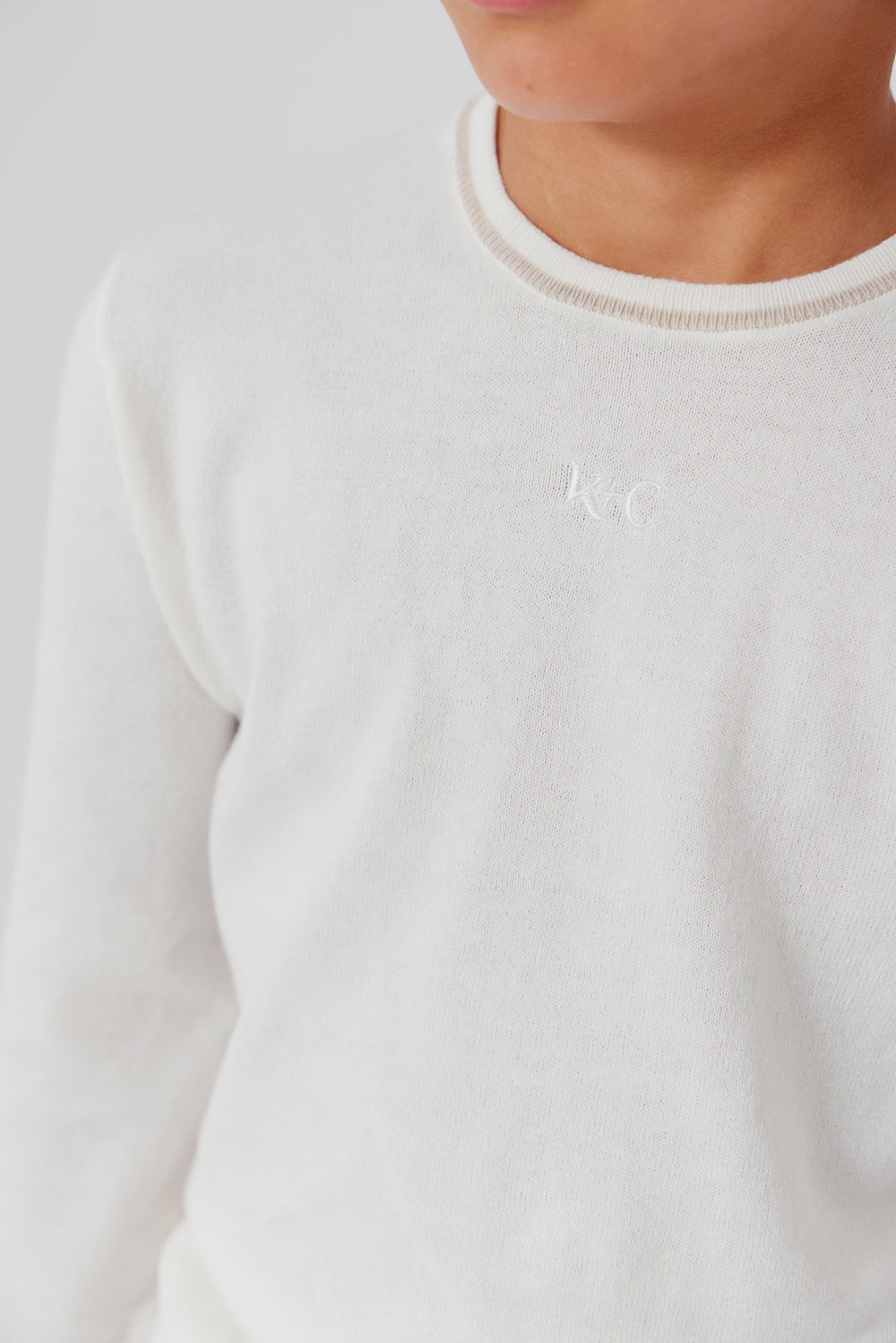 Jasper Long Sleeve Knit Top - Stone
