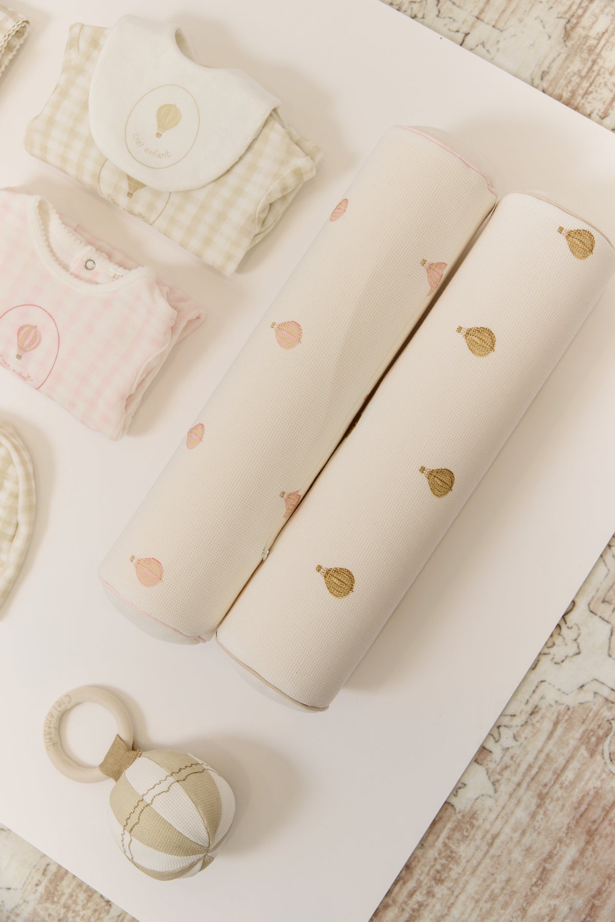 Ciel Enfant Bolster Pillow - Stone