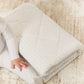 Stripe Stamp Footie, Hat & Blanket Set - Blue