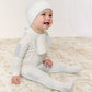 Patchwork Footie & Hat Set - Blue
