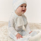 Patchwork Footie, Hat & Blanket Set - Blue
