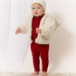Atelier Cable Fur Jacket & Hat - White