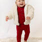 Bunny Knit Set - Red