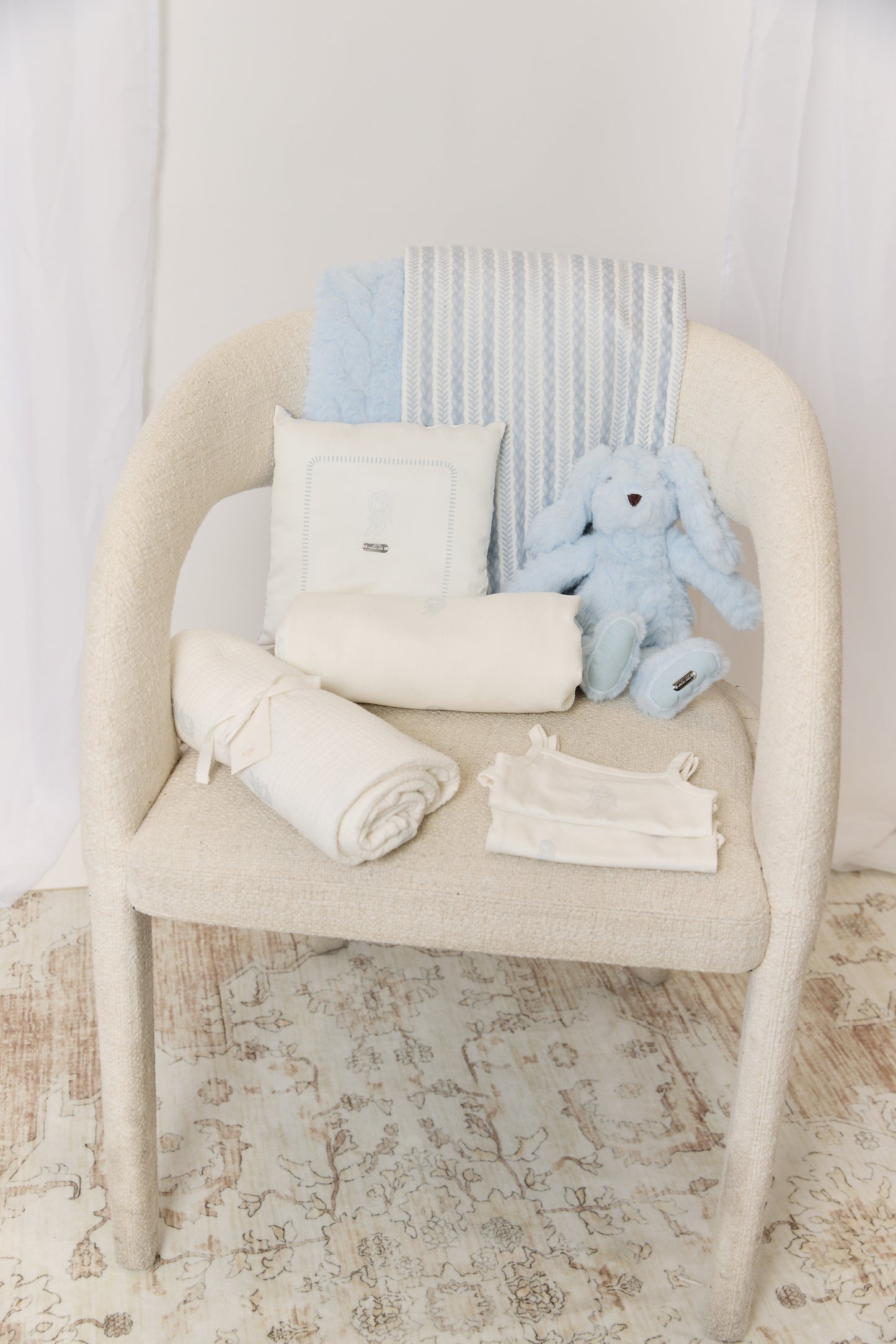 Atelier Bunny Swaddle - Blue