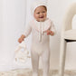 Whispering Blooms Footie & Hat Set - Rose