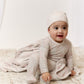 Petite Petal Footie, Hat & Blanket Set - Pink