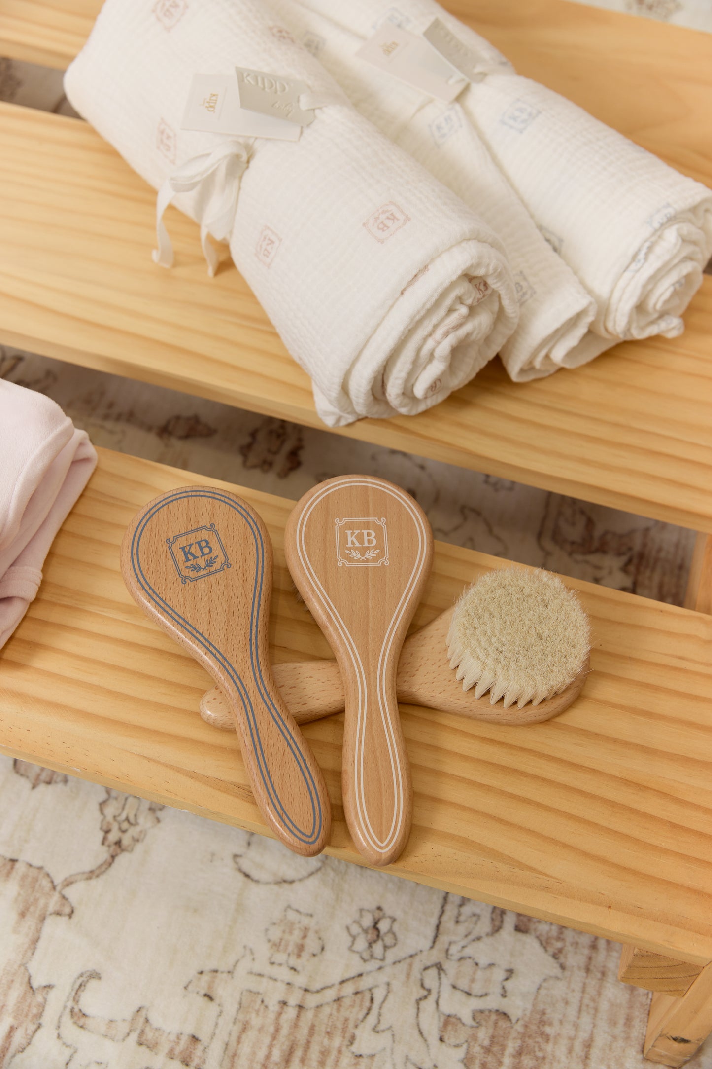 KB Logo Hairbrush - Blue