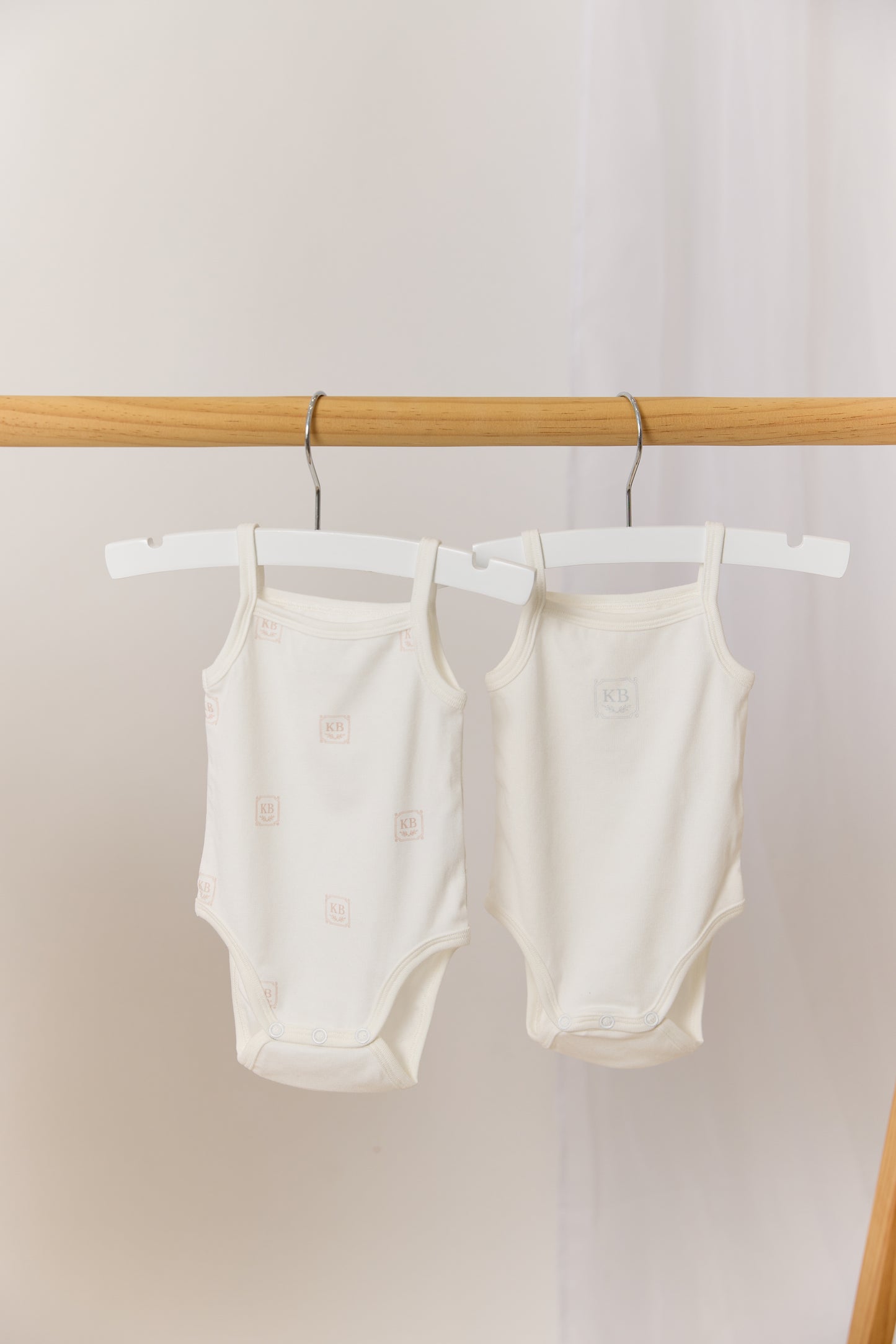 KB Logo Onesie Set of 2 - Stone
