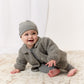 Petite Petal Sherpa Jacket & Hat - Grey